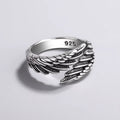 925 Sterling Silver Women'S Ring Feather Wing Dating Jewelry Aesthetic Accessories Cheap Gaabou